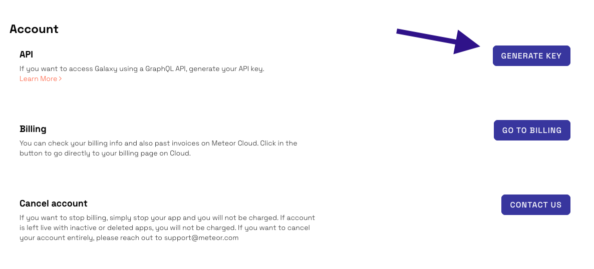 Galaxy API Key